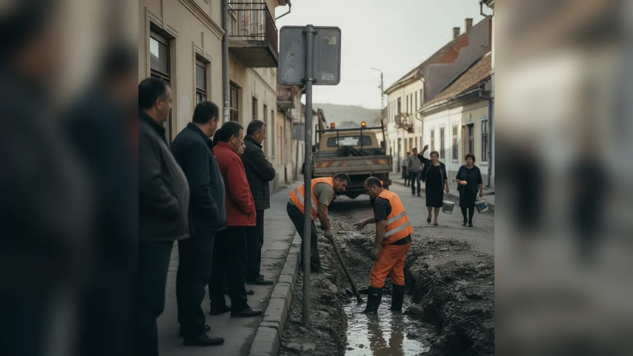 Alimentarea cu apă, întreruptă parțial pe strada Libertății din Anina din cauza unei avarii