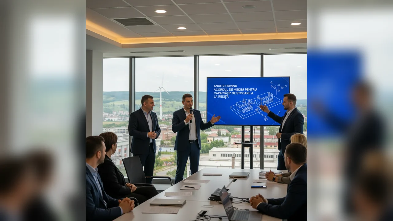 Anunț public la Reșița privind acordul de mediu pentru noi capacități de stocare a energiei