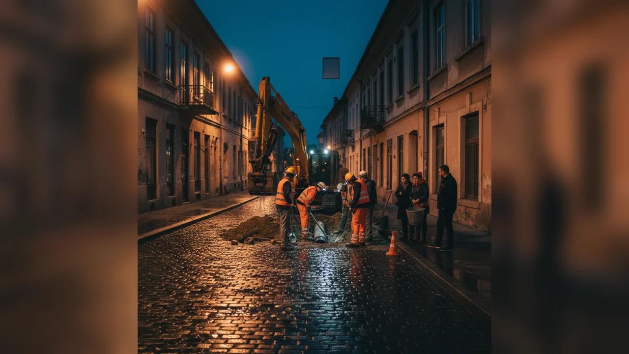 Avarie la rețeaua de apă pe strada Vânătorilor