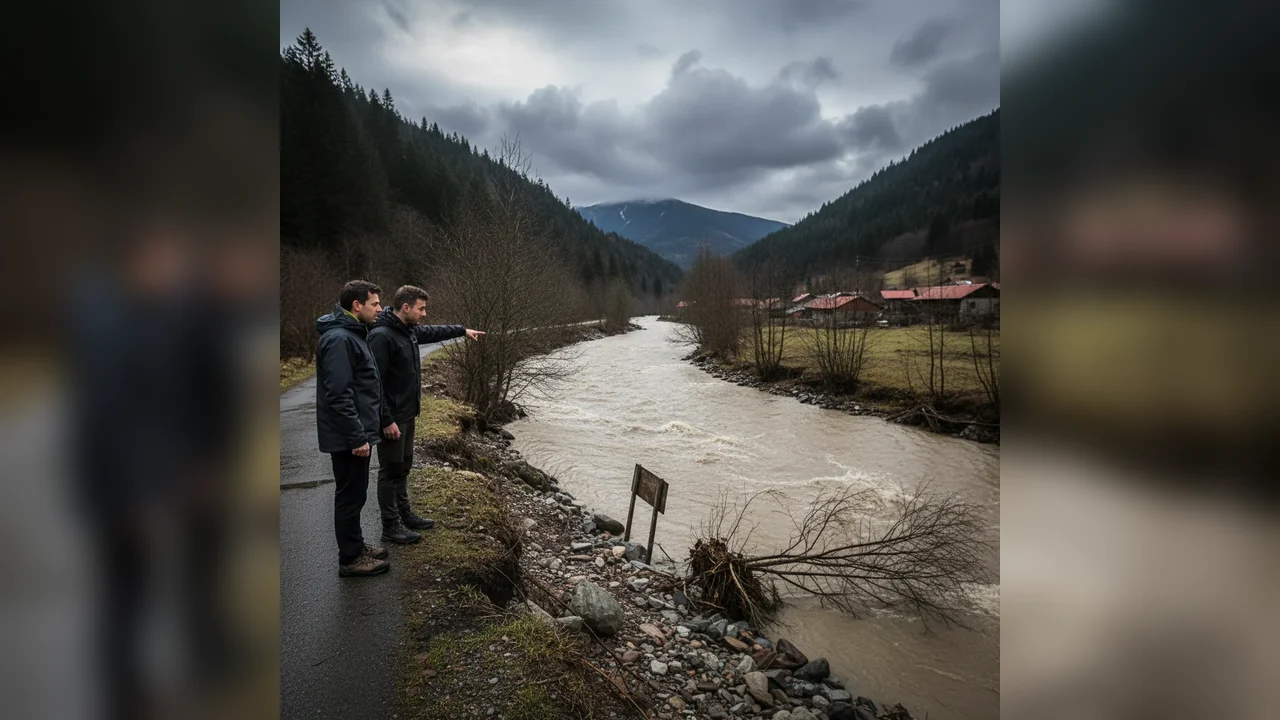 Avertizare hidrologică pentru râurile din bazinul Pogăniș, anunțată la Reșița
