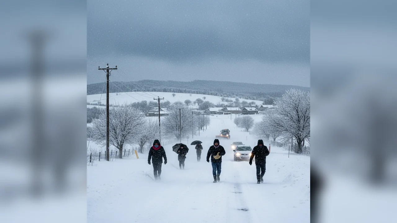 Avertizare meteo la Reșița: ploi, ninsori, polei și viscol anunțate până pe 22 februarie