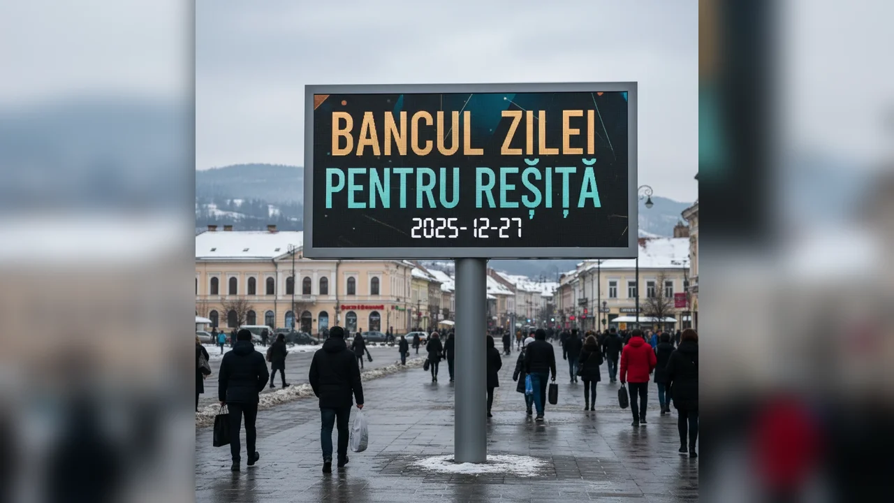 Bancul zilei pentru Reșița – 2025-12-27