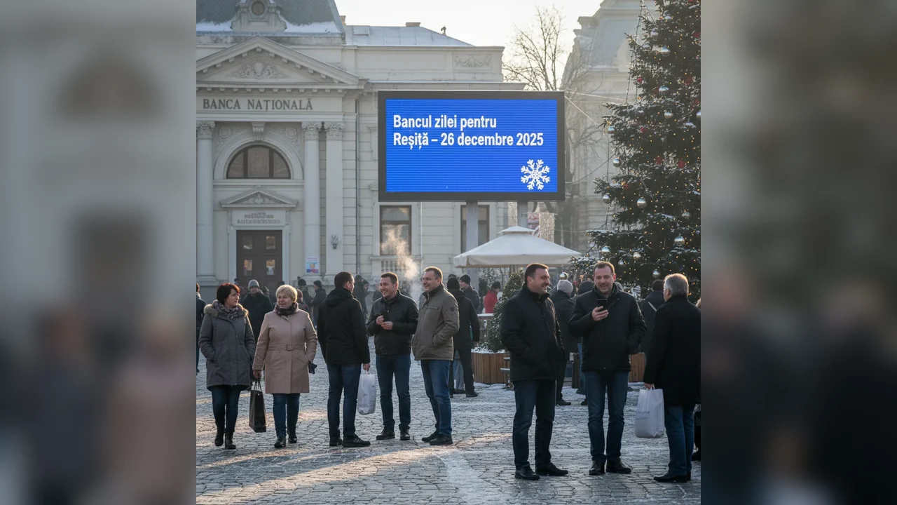 Bancul zilei pentru Reșița – 26 decembrie 2025