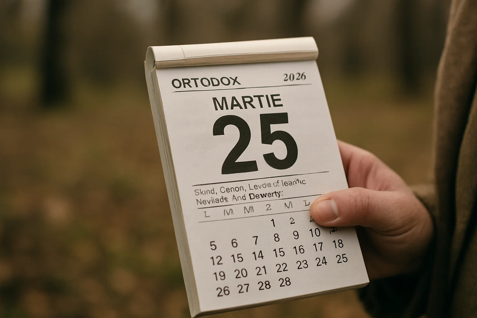 Calendar ortodox – 2026-03-25