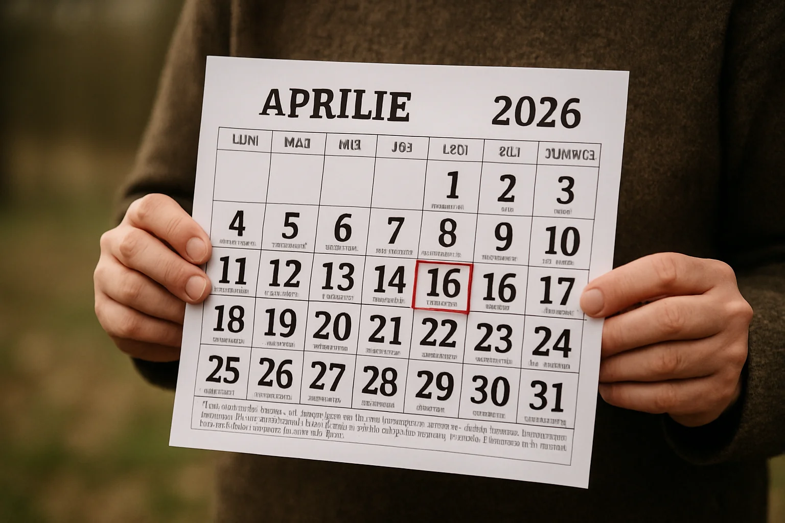 Calendar ortodox – 2026-04-16
