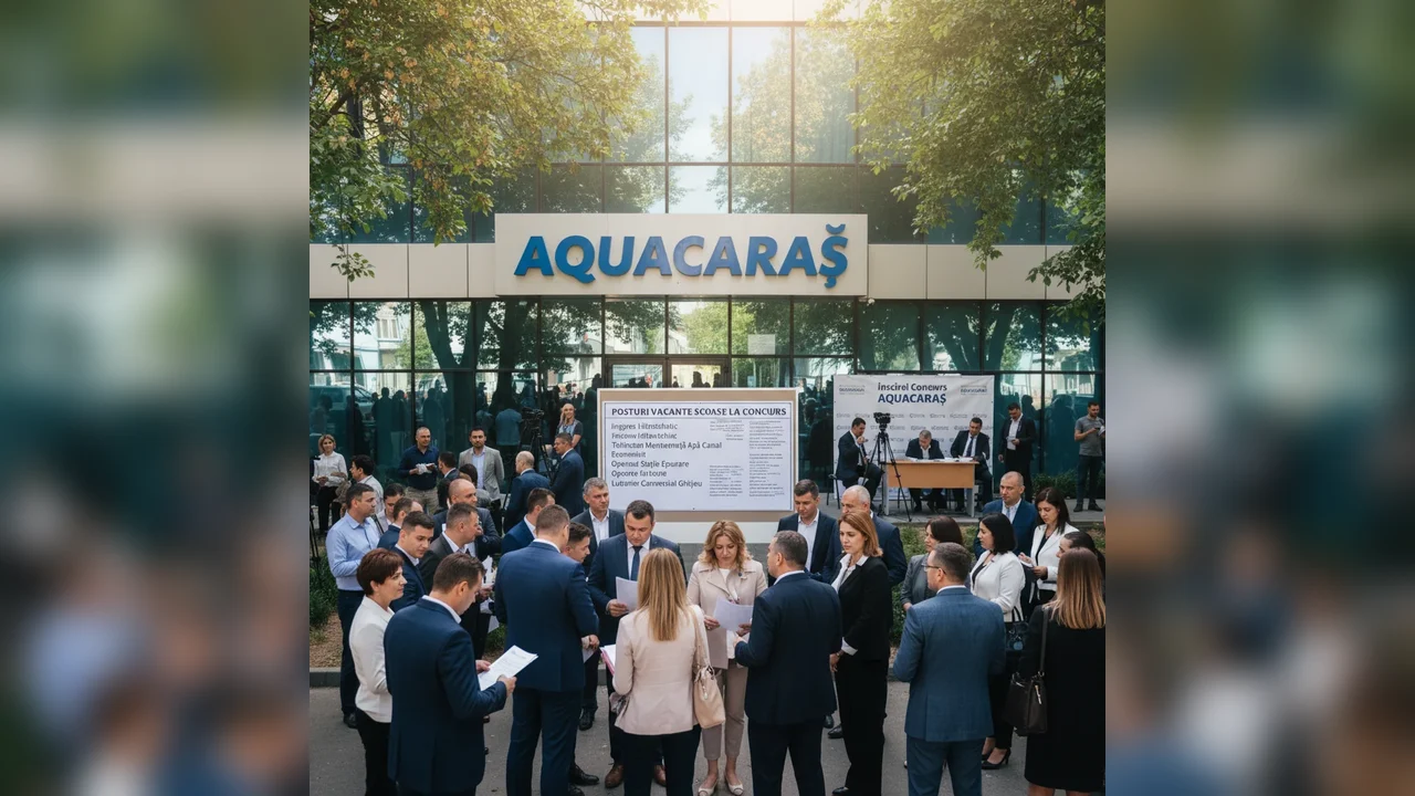 Conducerea Aquacaraș anunță noi locuri de muncă disponibile prin concurs