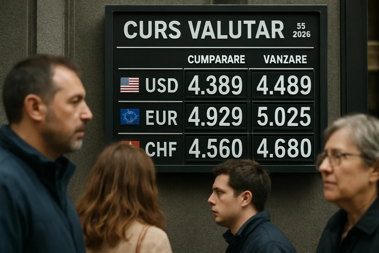 Curs valutar azi (BNR) – 2026-04-05