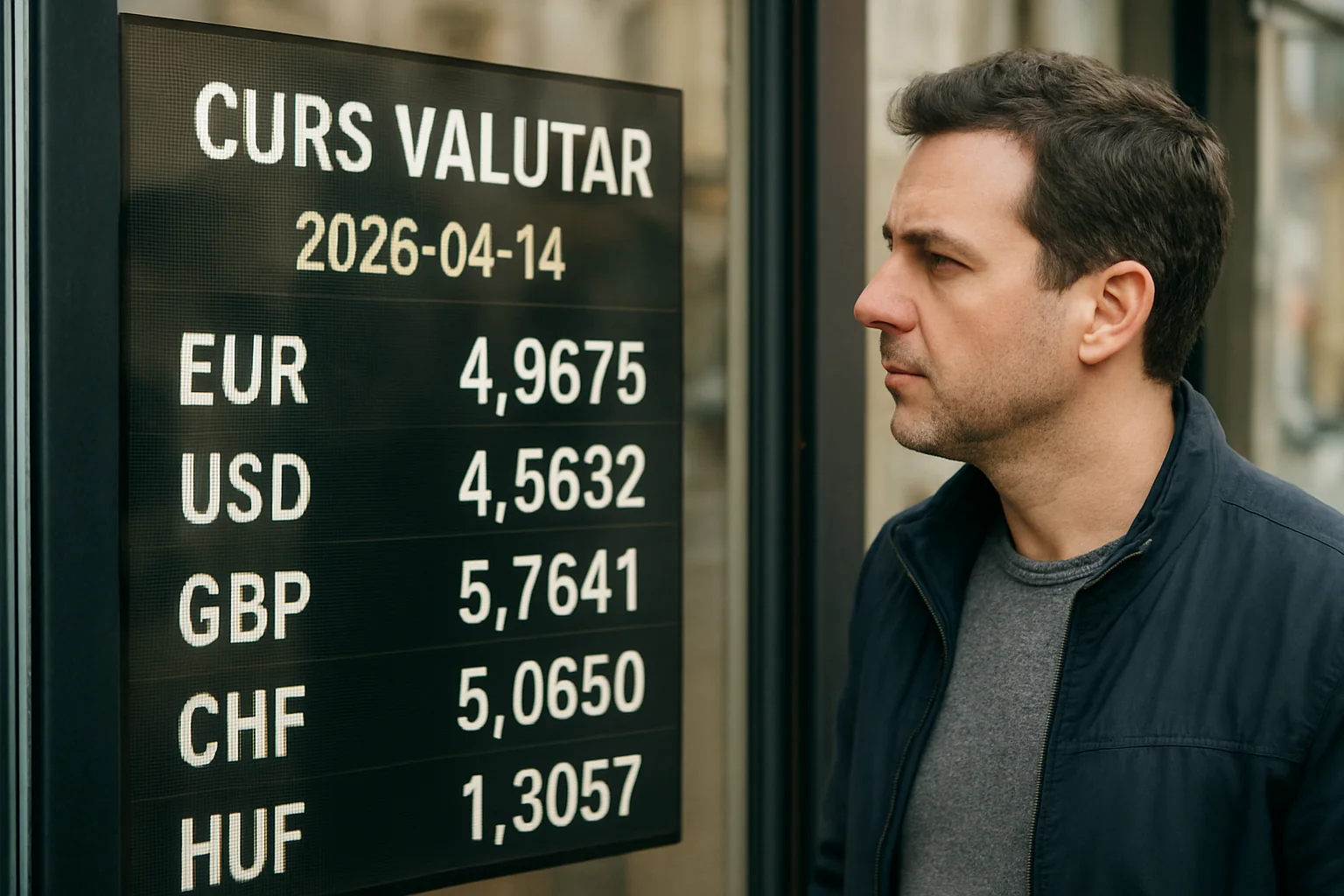 Curs valutar azi (BNR) – 2026-04-14