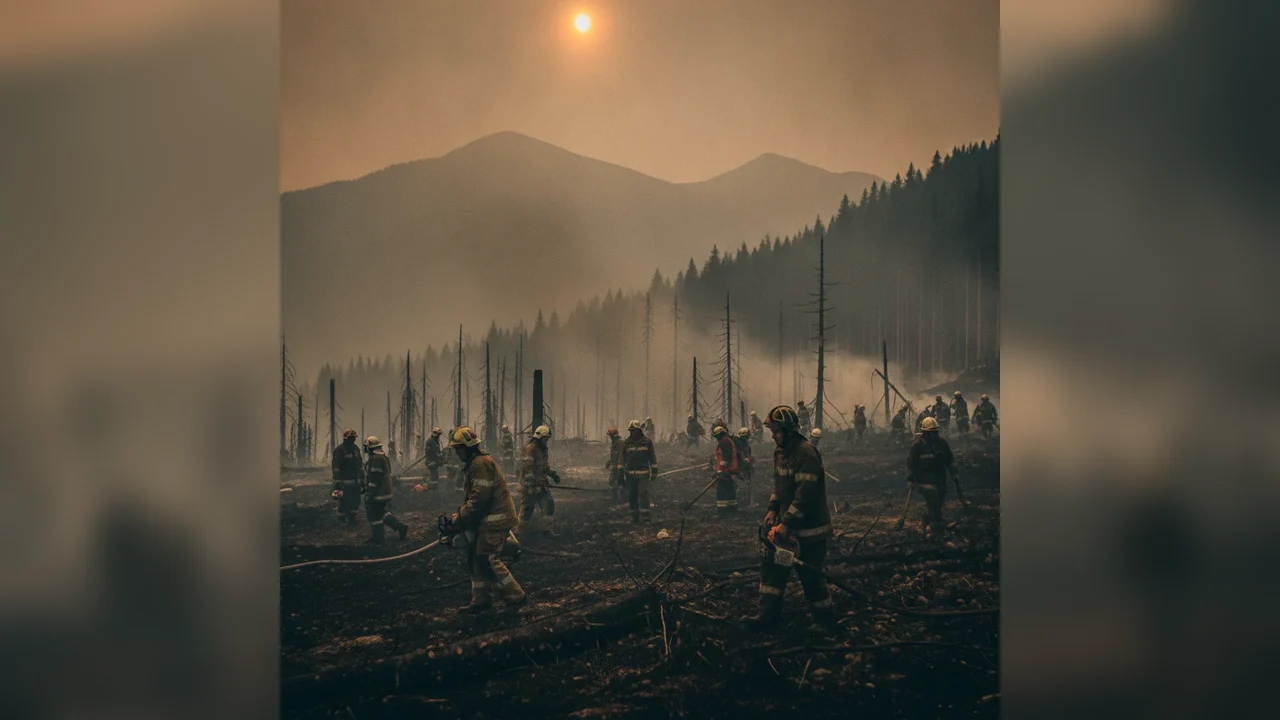 Incendiul din Domogled-Valea Cernei a afectat 423 de hectare. Peste 100 de oameni intervin în zonă