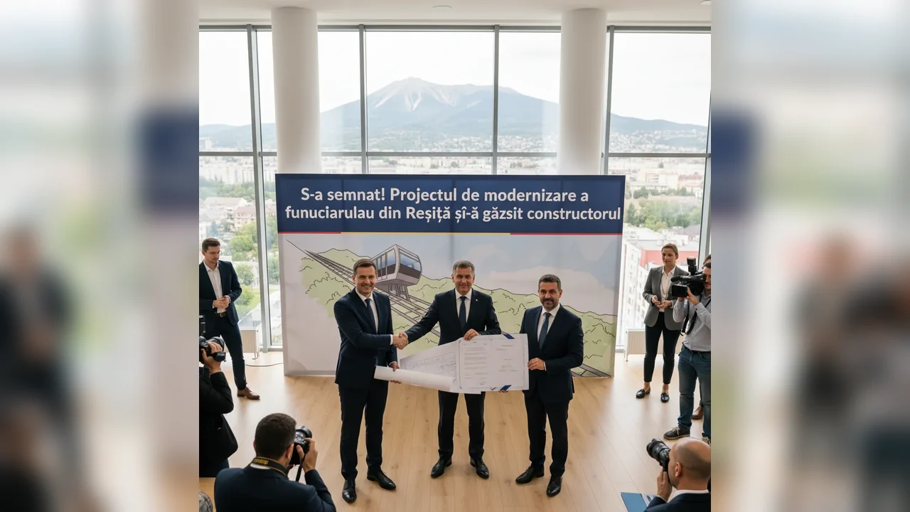 Modernizarea funicularului din Reșița a prins contur cu un constructor