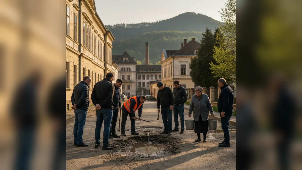 Oprire apă Băile Herculane pe str. Trandafirilor, 22 aprilie