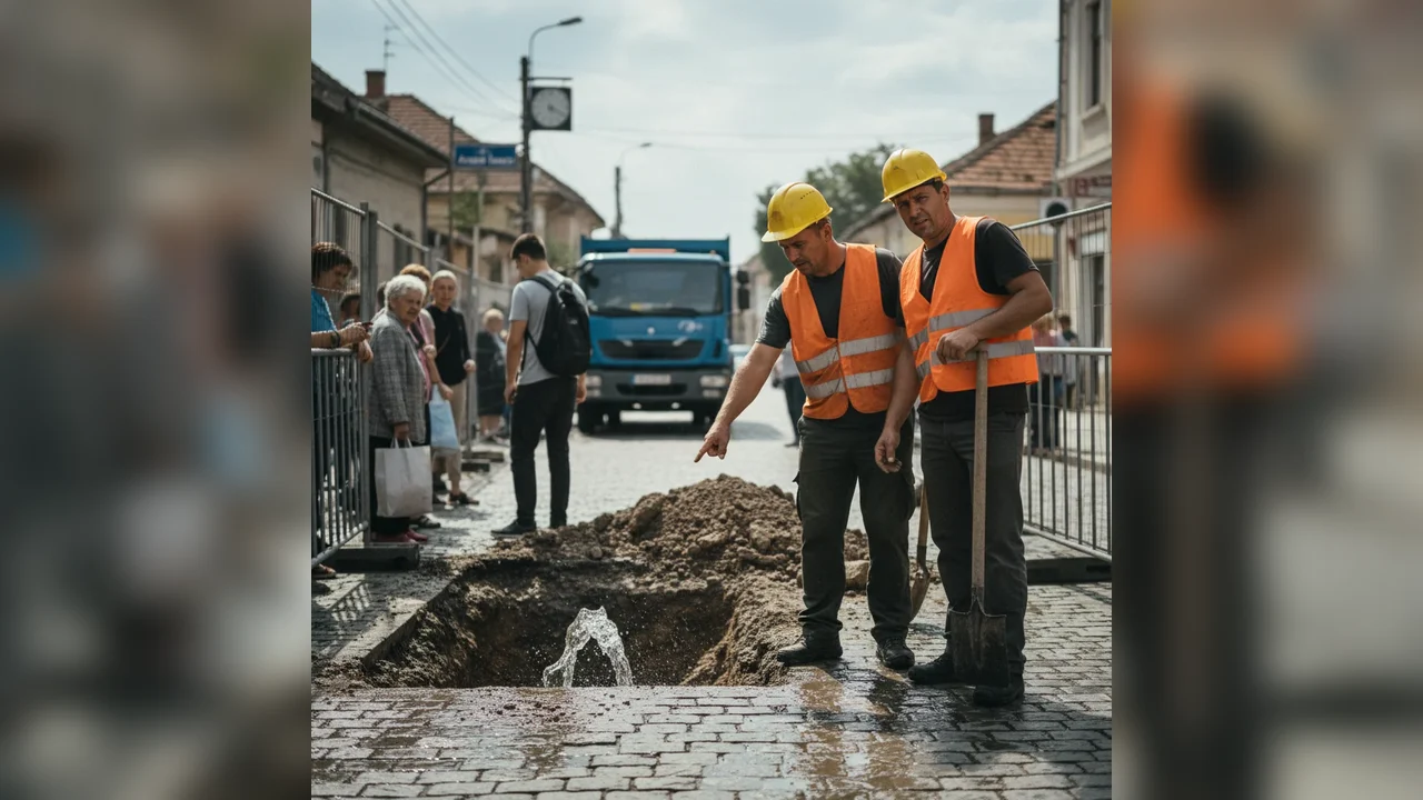 Oprire apă pe strada Avram Iancu, 6 iunie