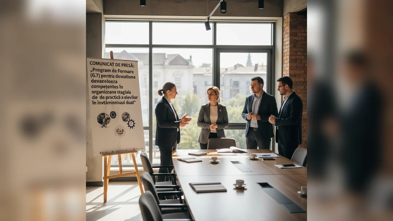 Program de Formare G.7 pentru dezvoltarea competențelor în organizarea stagiilor de practică în învățământul dual
