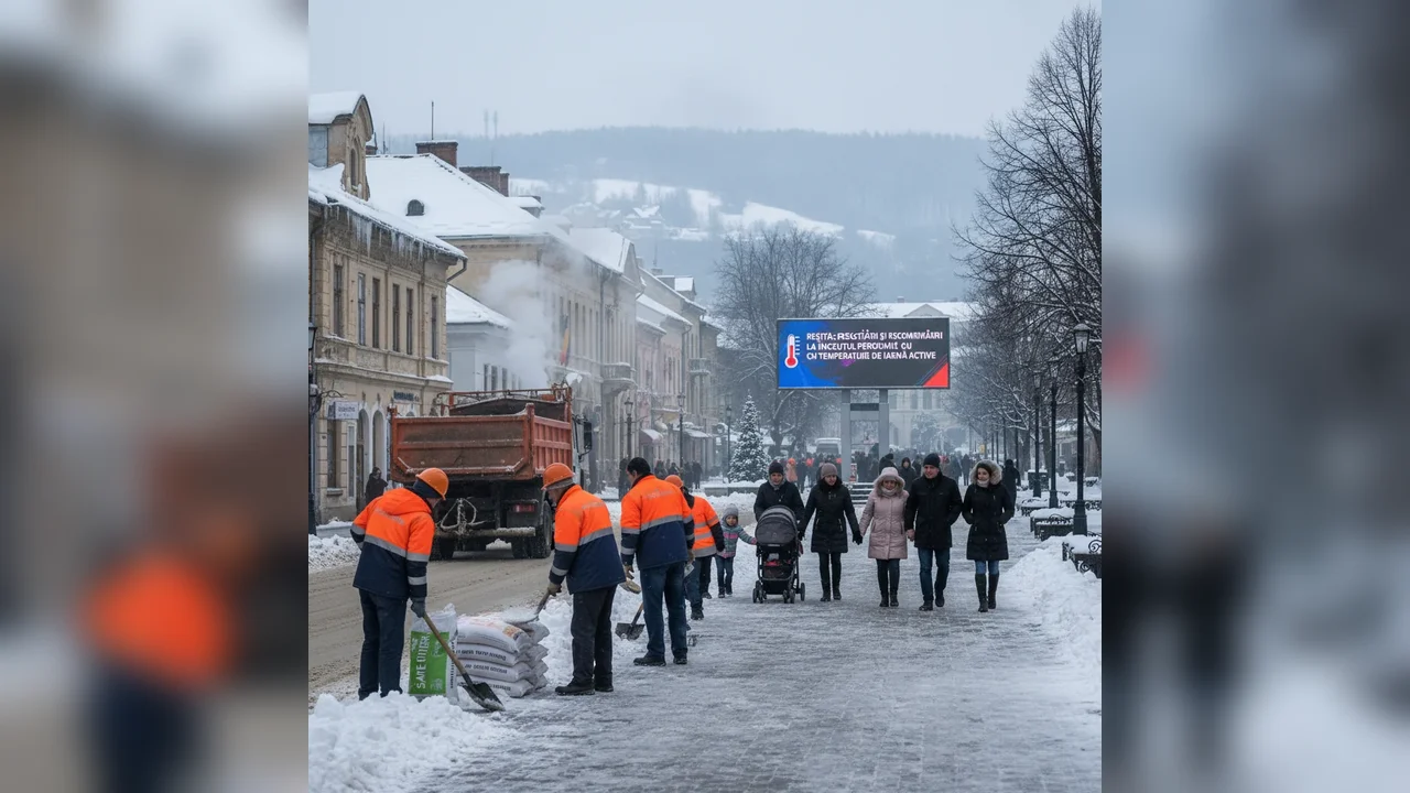 Reșița: pregătiri și recomandări la începutul perioadei cu temperaturi de iarnă active
