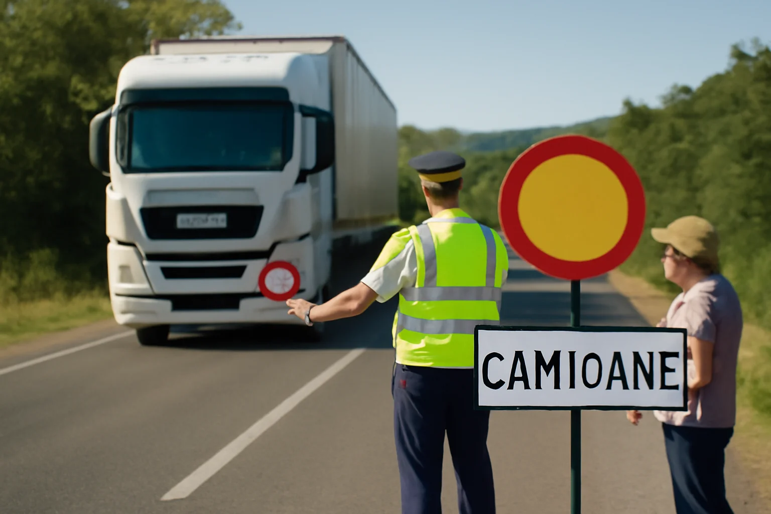 Restricții de trafic pentru camioane pe drumurile naționale din Caraș-Severin, cu impact și în Reșița