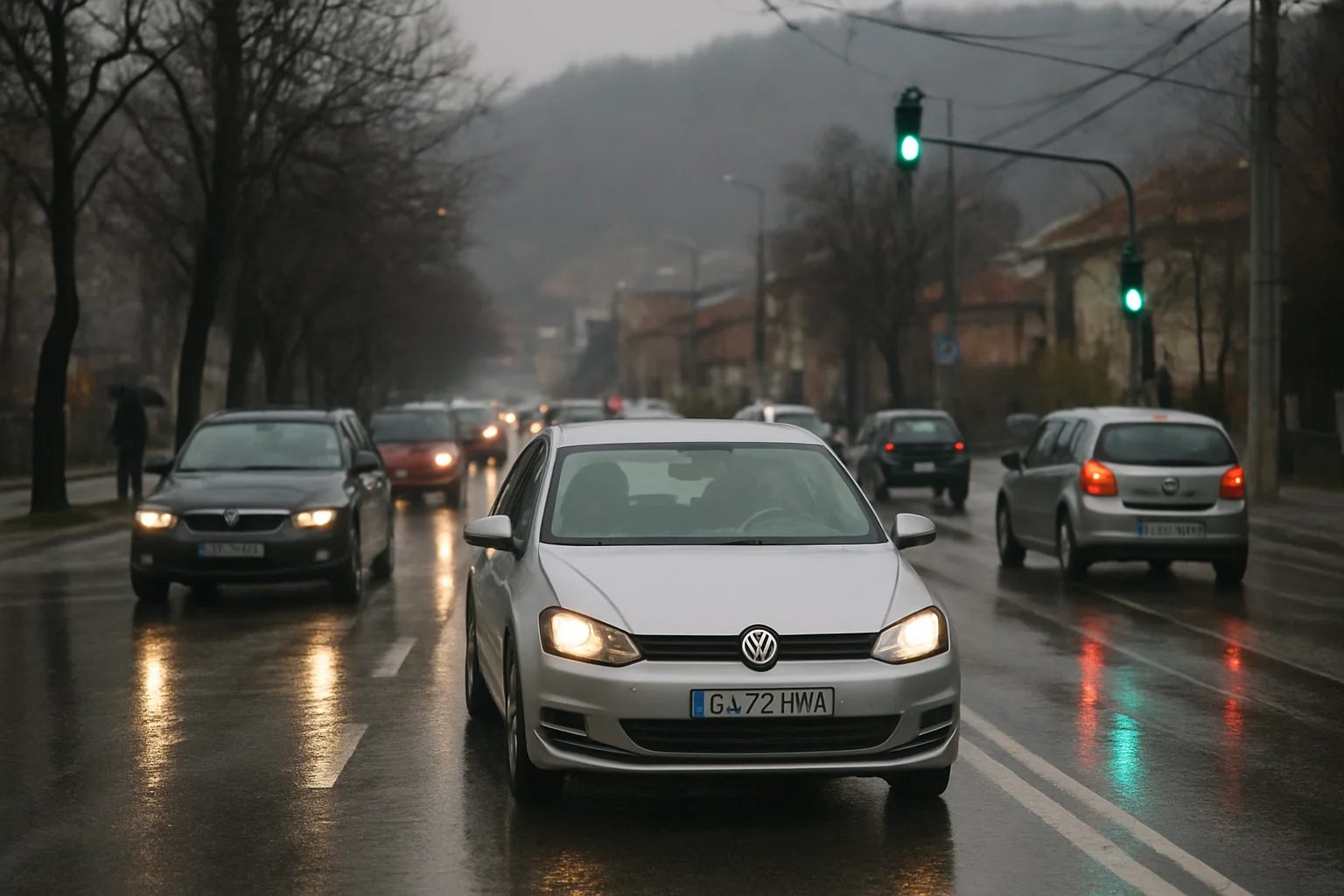 Situația rutieră și condițiile meteo în Reșița – 16 martie 2026