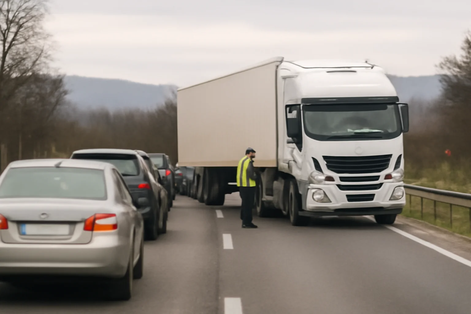 Trafic reluat după o defecțiune la un ansamblu rutier pe DN 6, centura Caransebeș, anunță Poliția, citată la Reșița