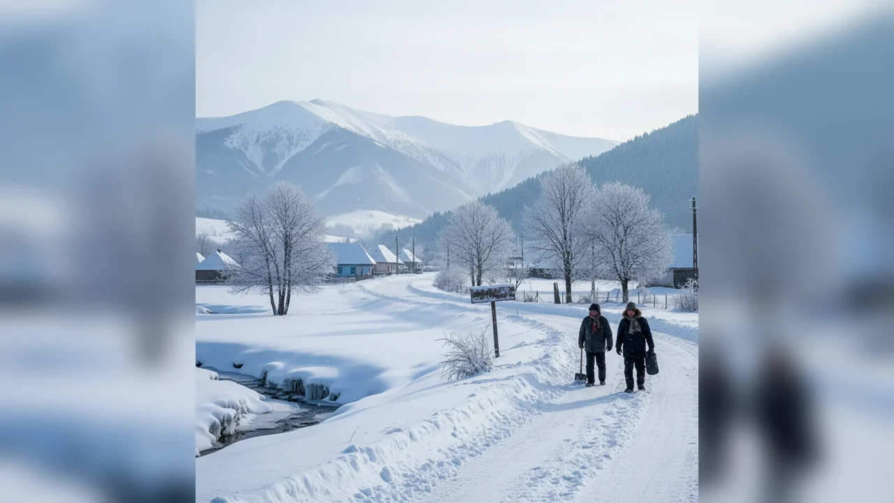 Val de ger prelungit la Reșița: temperaturi negative și avertizări meteo pentru Caraș-Severin